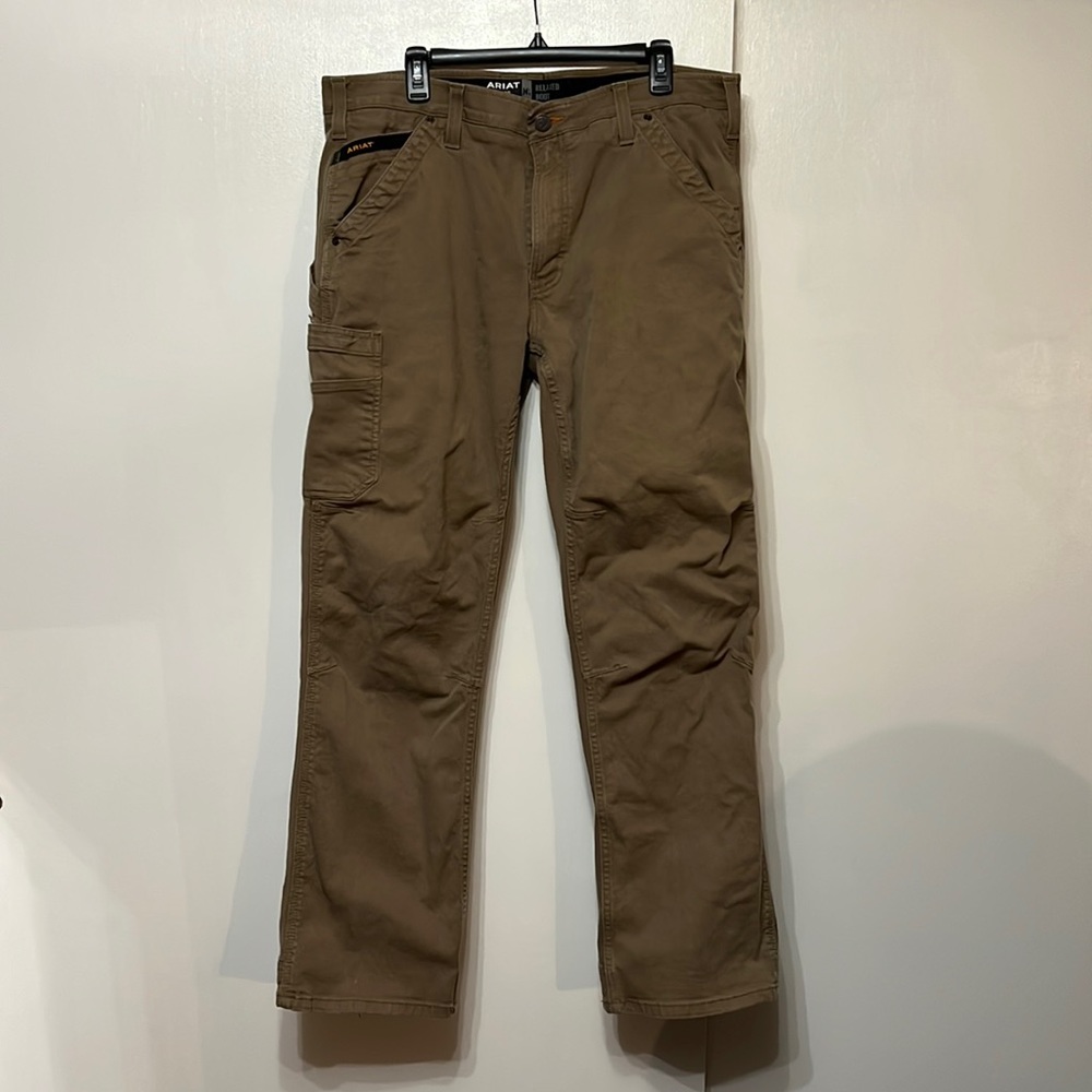 Ariat Rebar M4 Relaxed DuraStretch Twill Dungaree Boot Cut Pant Size 36x32